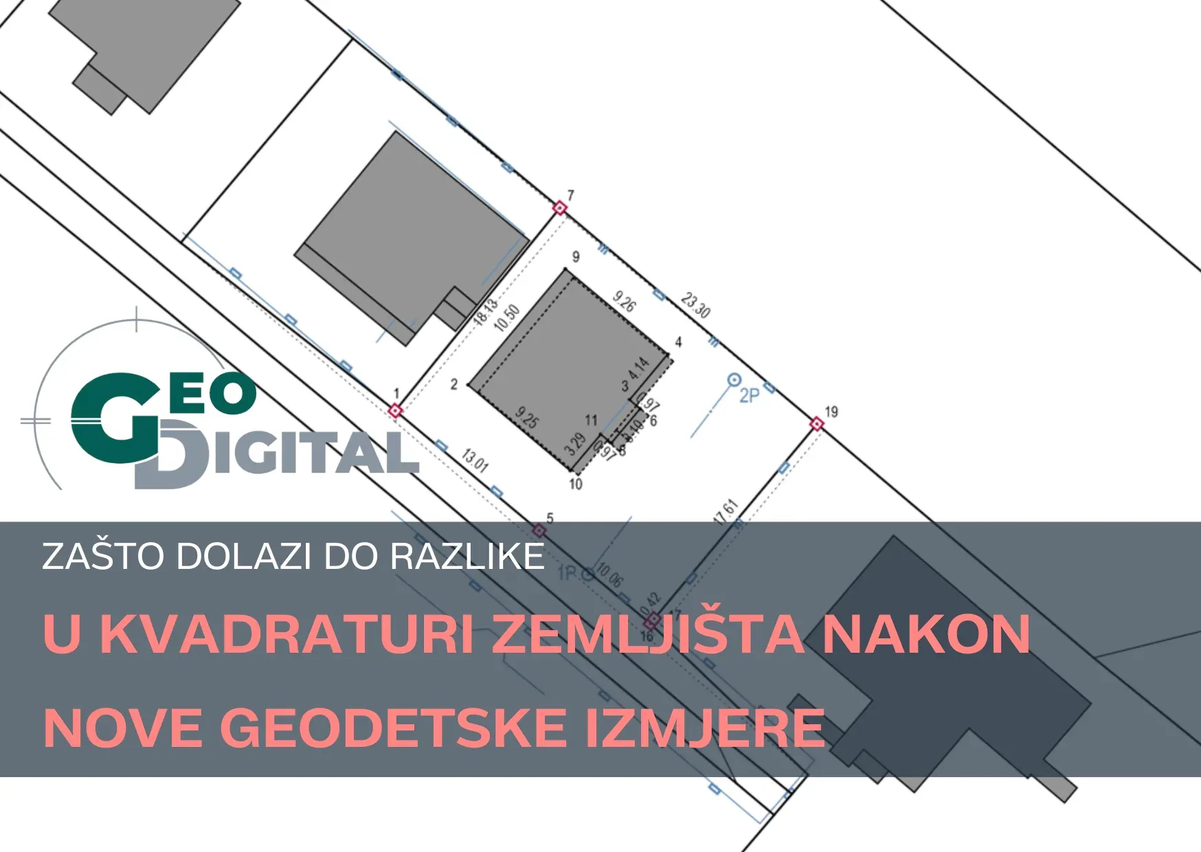 Usporedba katastarskog plana i nove geodetske izmjere parcele